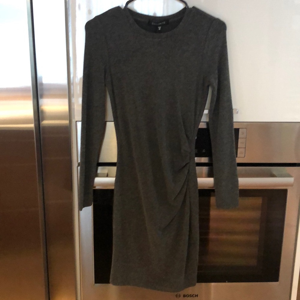 Dark grey long sleeve dress